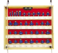 Набор фрез A по дереву (35 шт; хвостовик 8 мм) ДИОЛД 90101026