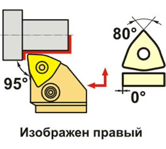 Резец токарный/державка PWLNR2525M08 SANT 4603312182059