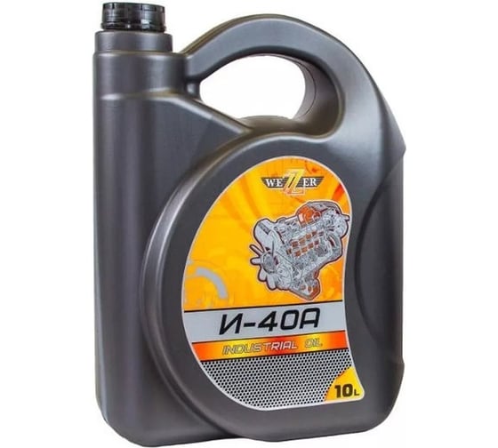 Масло индустриальное (веретенное) И-40А минеральное, 10 л WEZZER 4609834