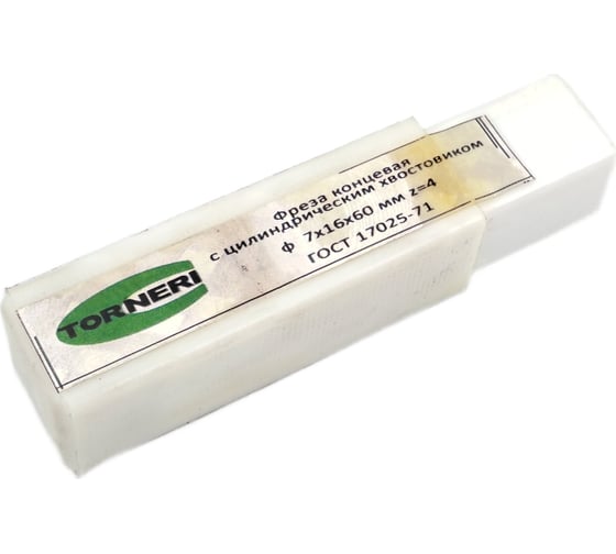 Фреза концевая ц/х (7х16х60 мм; z=4) TORNERI 039400