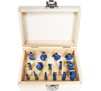 Набор фрез B по дереву (15 шт; хвостовик 8 мм) ДИОЛД 90101018