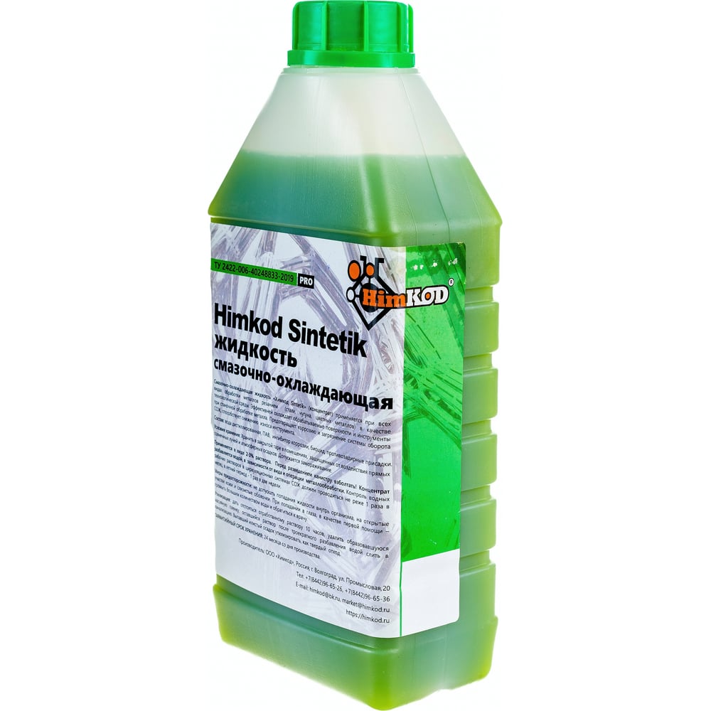 Смазочно-охлаждающая жидкость Sintetik 1 литр Himkod К-00001 - выгодная .