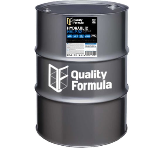 Гидравлическое масло QF HYDRAULIC HVLP 32, 205 л Quality Formula 410025022 1