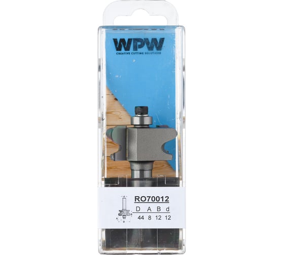Фреза интегрированная ручка с подшипником (44х12х12 мм; R5) WPW RO70012