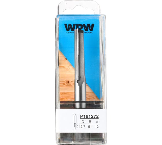 Фреза пазовая (12.7х51х12 мм; Z1) WPW P181272