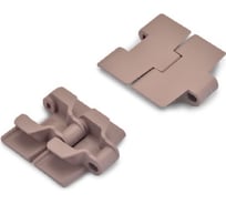 Цепь модульная полиацеталь -40, +80°C, SS штифт, HS-880TAB-K750-POM, цепь пластинчатая, коричневая, штифт SS (HGB) Hongsbelt 00-00032884