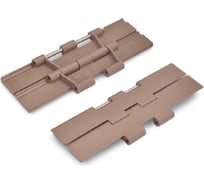 Цепь модульная полиацеталь -40, +80°C, SS штифт, HS-821-K1200-POM, цепь пластинчатая, коричневая, штифт SS (HGB) Hongsbelt 00-00039678