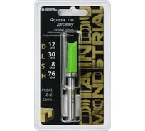 Фреза пазовая прямая (обгонная) с верхним подшипником 12x30 мм, S=8 мм, Z=2 Diamond Industrial DIDFRPP81230