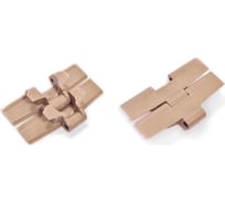 Цепь модульная полиацеталь -40, +80°C, SS штифт, HS-882TAB-K1000-POM, цепь пластинчатая, коричневая, штифт SS (HGB) Hongsbelt 00-00035386