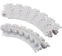 Цепь пластинчатая HS-7100-63 SERIES white, ширина 63 мм, POM, штифт нержавеющий, белый (HGB) Hongsbelt 00-00031200