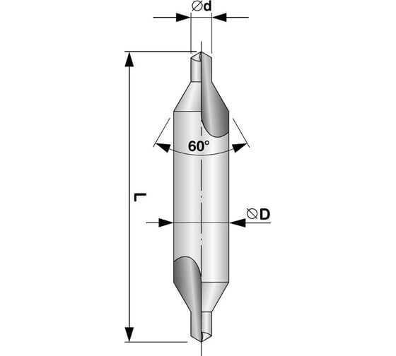 Сверло центровочное тип А (6.3х71х16 мм; HSS-G) Ruko 217063