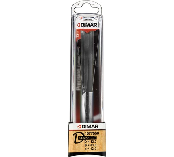 Фреза пазовая врезная (12x51х108 мм; Z2+1; хвостовик 12 мм) Dimar 1077559
