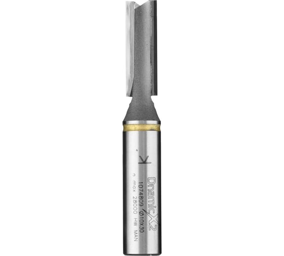 Фреза пазовая DnamicX2 (10x30х80 мм; хвостовик 12 мм; нано сплав) Dimar 1074809 1