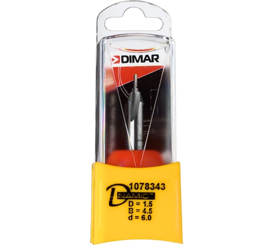 Фреза пазовая монолитная (1.5x4.5х47 мм; Zsolid 2; хвостовик 6 мм) Dimar 1078343