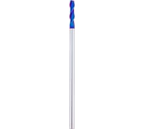 Фреза твердосплавная концевая по нержавеющей стали 3х12х3х75 мм, 55 HRC, с покрытием nACo, 2 зуба Гендеталь 2F375NACO55