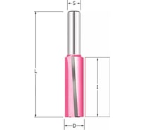 Фреза прямая пазовая (наклонное лезвие 3) Z=2, D=10x25.4x57 мм, S=12 мм PROCUT 110233AP
