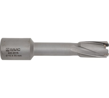 Сверло корончатое 15x55 мм TCT Weldon 19 Ravic арт. 220.2015