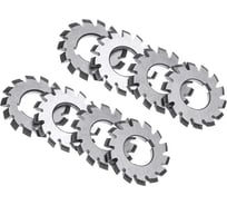 Фреза дисковая модульная 63х22 мм, z=12, М2.25, Р6М5, к-кт 8 шт Sekira 00-00040524