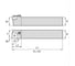 Державка токарная PCBNL2525M12 NORGAU 020010202 2