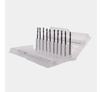 Сверло твердосплавное цельное короткое, ц/х, 10 шт, 2.1x12x38 мм, ВК8, 2300-3795, ГОСТ 17274-71 РОСИНСТРУМЕНТ 233795U