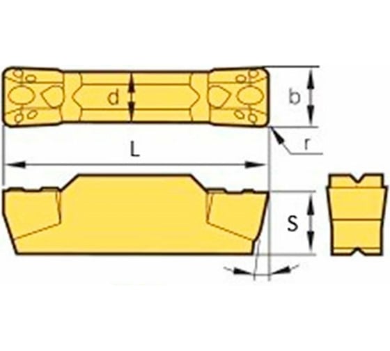 Пластина отрезная MGMN400 по стали упаковка 10 шт HARDSTONE 4603312182554