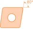 Токарная пластина CCMT09T304-EM YBM253F 10 шт VereHorn 37990 1