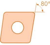 Токарная пластина CCMT120408-AHF YB9320 10 шт VereHorn 38100