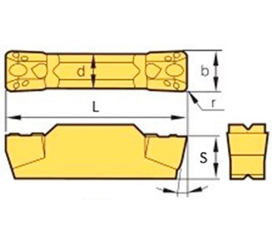 Пластина отрезная MGMN300-T по нерж. упак 10 шт HARDSTONE 4603312182226