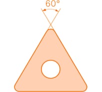 Токарная пластина TNMG220412-DR YBC251 10 шт VereHorn 37391