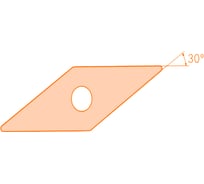 Токарная пластина VCGT110302-SF YNG151C 10 шт VereHorn 38725