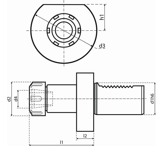 Держатель инструмента серия Standard VDI E4-30xER25 Debever Machining Solutions DB-S-E4VDI30ER25