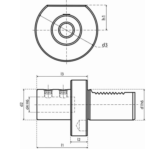 Держатель инструмента Standard VDI, E1-40x25 Debever Machining Solutions DB-S-E1VDI4025