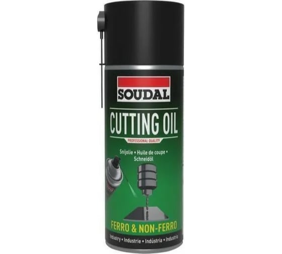 Минеральная масло для сверления, резки металла CUTTING OIL, 400 мл Soudal 119717