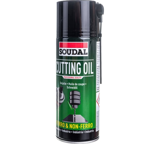 Минеральная масло для сверления, резки металла CUTTING OIL, 400 мл Soudal 119717