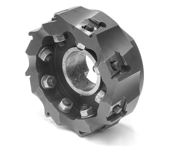 Фреза торцовая (100 мм; Z8; посадка 32 мм) с механическим креплением тангенциально расположенных 4-гранных пластин SNUA 150404 Русский Инструмент ri.195.26 1