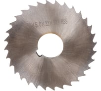 Фреза дисковая отрезная (80х5.0х22 мм; Р6М5; z=32; прорезной зуб; без ступицы; с ш/п) TORNERI 039654