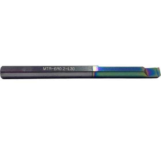Резец расточной GEEFUN VHM Glit H-MTR6 R0.2мм, L₁30мм 14 235 145
