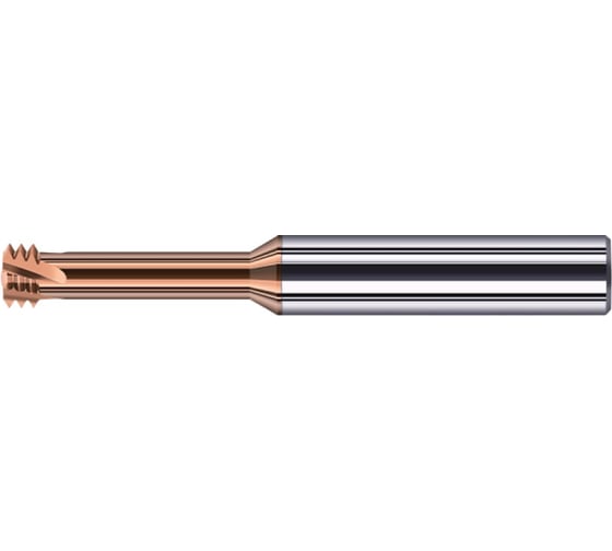 Резьбофреза GEEFUN VHM AlCrSiN M2.5x0.45х6.3мм 11 780 132