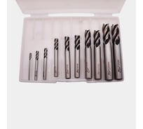 Набор фрез концевых РОСИНСТРУМЕНТ ц/х, 10 штук - 3-12 мм, Z4 7763124