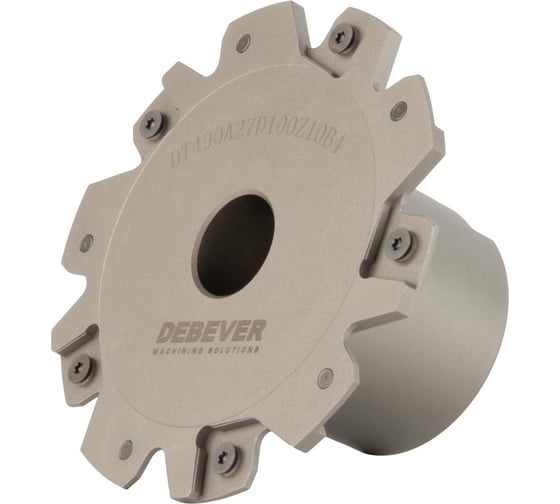 Фреза торцевая Debever Machining Solutions Standard D=100 мм, dпос=27 мм, 90 гр, 10 кромок DB-S-DT490A27D100Z10B4 1