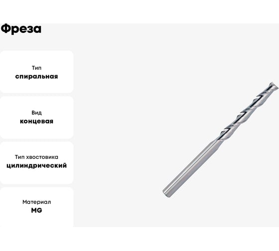 Фреза OSAWA GBL2 MM 3 2F N CARBIDE UNCOATED GBL2030