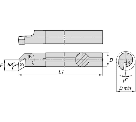Державка токарная NORGAU S20Q-PDUNR11 020028304