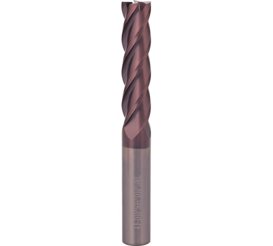 Фреза концевая твердосплавная H-Tools 10x100x50/S10мм, 4z, P20 TiALN 55HRC 19945-100