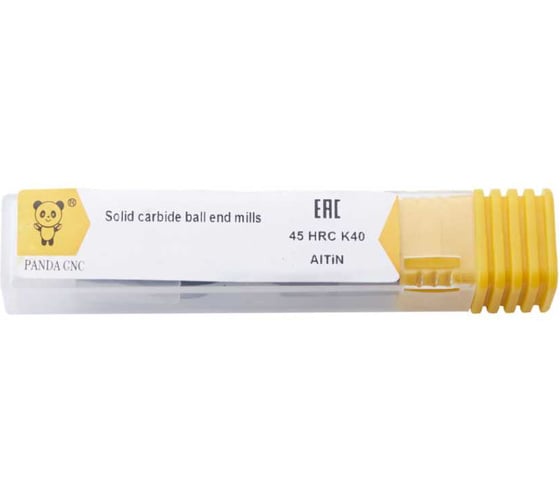 Фреза сферическая PANDA CNC 6х12х50 мм R3.0 4F HRC50 AlCrN ц/х, К40 цельная mf82006