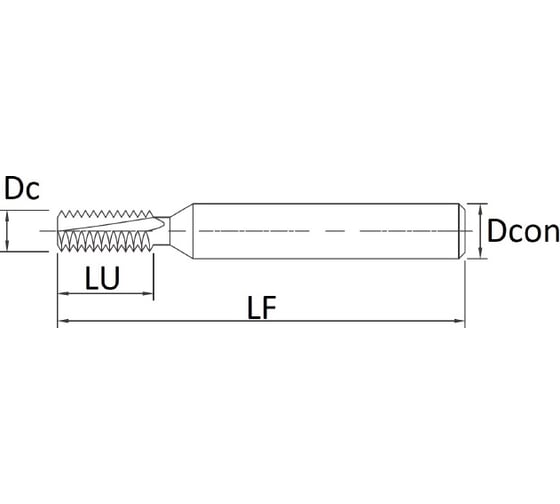 Резьбофреза Эквивалент MHT0790A08C22-ISO0.75I EMG30