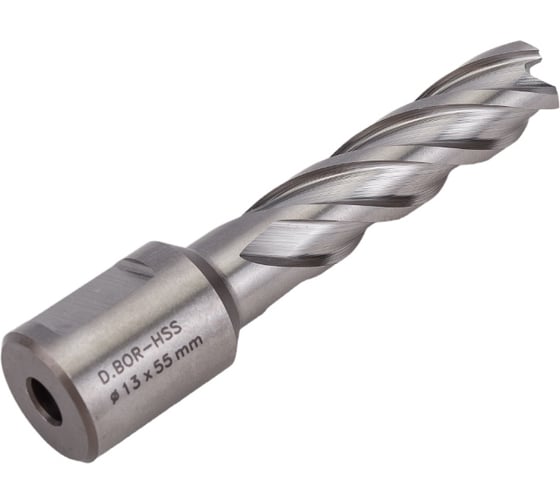 Сверло корончатое HSS по металлу (13х55/88 мм; Weldon 19) D.BOR CD-HSS-055-013-W