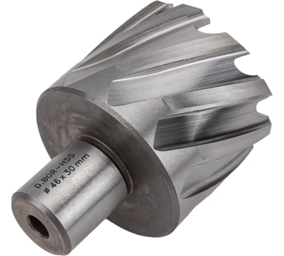Сверло корончатое HSS по металлу (46х30/63 мм; Weldon 19) D.BOR CD-HSS-030-046-W