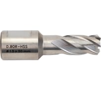 Сверло корончатое HSS по металлу (13х30/63 мм; Weldon 19) D.BOR CD-HSS-030-013-W