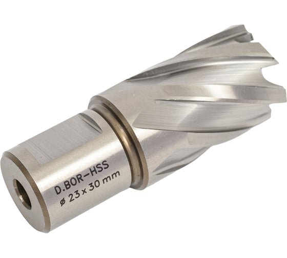 Сверло корончатое HSS по металлу (23х30/63 мм; Weldon 19) D.BOR CD-HSS-030-023-W