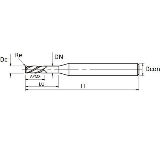 Фреза твердосплавная Эквивалент MH04-P0200C04UL35EN EMG45